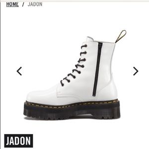 Dr. Marten’s Jadon 8 Eye Boots in White